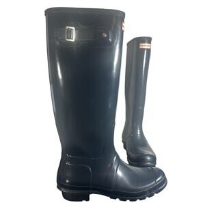 Hunter Original Tall Black Rain Boots Women’s Size 9 EU 40/41 Waterproof
